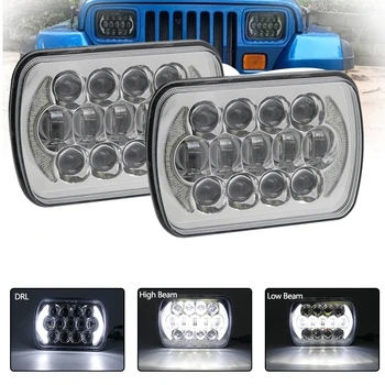 1 Pair 105W 5X7" 7X6" inch Rectangular Sealed Beam LED Headlight With DRL for Jeep Wrangler YJ Cherokee XJ H6014 H6052 H6054 LED
1 Pair 105W 5X7" 7X6" inch Rectangular Sealed Beam LED Headlight With DRL for Jeep Wrangler YJ Cherokee XJ H6014 H6052 H6054 LED