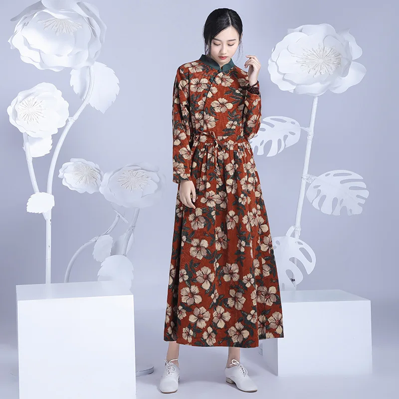 Original national wind of new fund of 2018 summer dress dress accept waist show thin cotton and linen printed big pendulum dress
Original national wind of new fund of 2018 summer dress dress accept waist show thin cotton and linen printed big pendulum dress