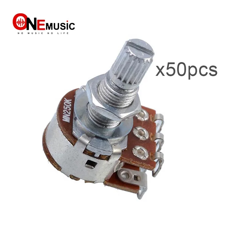 50Pcs Double balance Stacked Knurled Stalk Guitar Bass Volume Tone Control Pots Potentiometer Switch - MN25K - MN250K - MN500K
50Pcs Double balance Stacked Knurled Stalk Guitar Bass Volume Tone Control Pots Potentiometer Switch - MN25K - MN250K - MN500K
