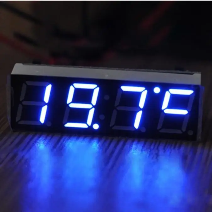 DIY Parts Car Digital Tube Clock Digital Timer LED Clock Thermometer Voltmeter LED Display Digital Clock Blue Green Red Light
DIY Parts Car Digital Tube Clock Digital Timer LED Clock Thermometer Voltmeter LED Display Digital Clock Blue Green Red Light