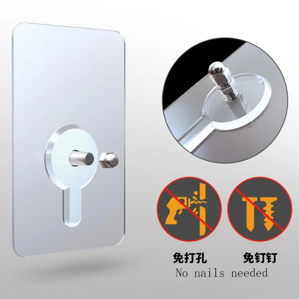 Strong viscose traceless nail hook with no need to punch installation hanging screw rod without trace nail
Strong viscose traceless nail hook with no need to punch installation hanging screw rod without trace nail