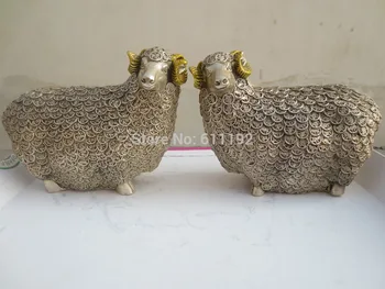 WBY A pair tibet silver gilt sheep statue/sculpture,Home decor animal Metal crafts size:15*6*11 CM
WBY A pair tibet silver gilt sheep statue/sculpture,Home decor animal Metal crafts size:15*6*11 CM