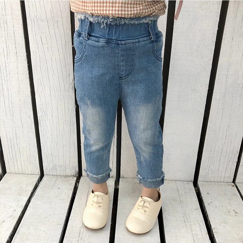 2019 Spring New Arrival korean style cotton pure color fashion casual all-match Jeans pants for cute sweet baby girls
2019 Spring New Arrival korean style cotton pure color fashion casual all-match Jeans pants for cute sweet baby girls