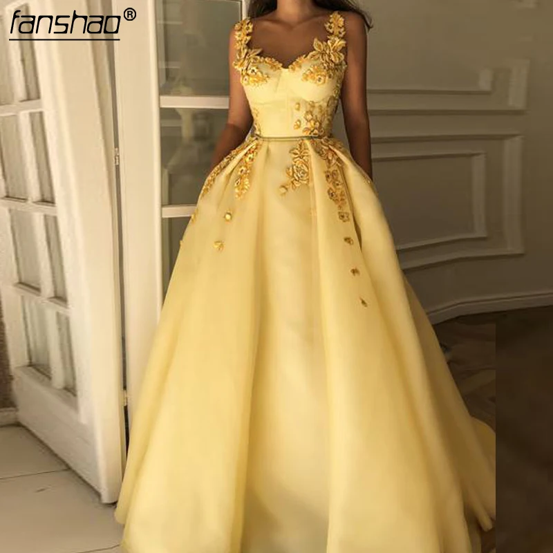 Yellow Muslim Evening Dresses Sweetheart Spaghetti Strap Islamic Dubai Saudi Arabic Long Elegant Evening Gown Long Prom Dress
Yellow Muslim Evening Dresses Sweetheart Spaghetti Strap Islamic Dubai Saudi Arabic Long Elegant Evening Gown Long Prom Dress