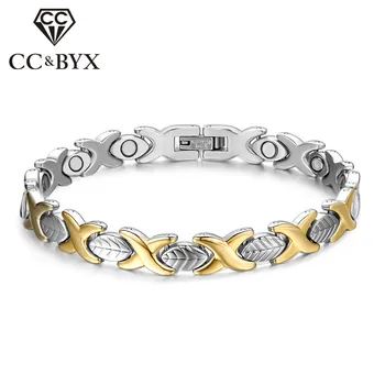 CC Leaf Bracelet Classic Elegant Magnet Bangle for Women Titanium Stainless Steel Jewelry Adjustable Size Bransoletka SBRM-021
CC Leaf Bracelet Classic Elegant Magnet Bangle for Women Titanium Stainless Steel Jewelry Adjustable Size Bransoletka SBRM-021