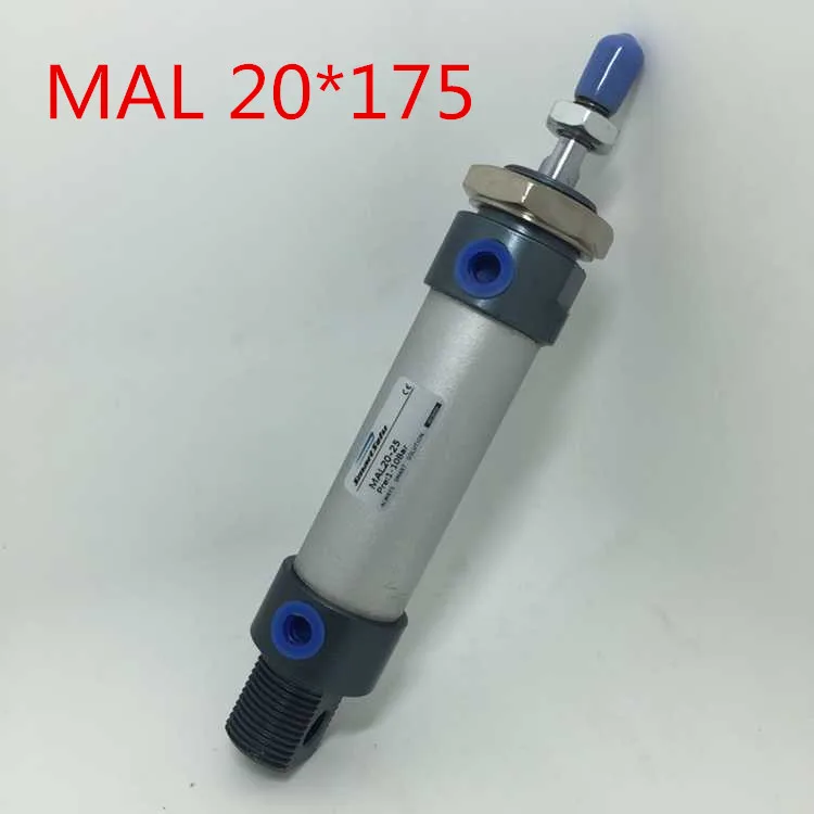 Free Shipping MAL 20 X 175 Bore 20mm Stroke 175mm Aluminium Alloy Mini Cylinder , 20-175 MM , 1/8" Port Double Action Single Rod
Free Shipping MAL 20 X 175 Bore 20mm Stroke 175mm Aluminium Alloy Mini Cylinder , 20-175 MM , 1/8" Port Double Action Single Rod