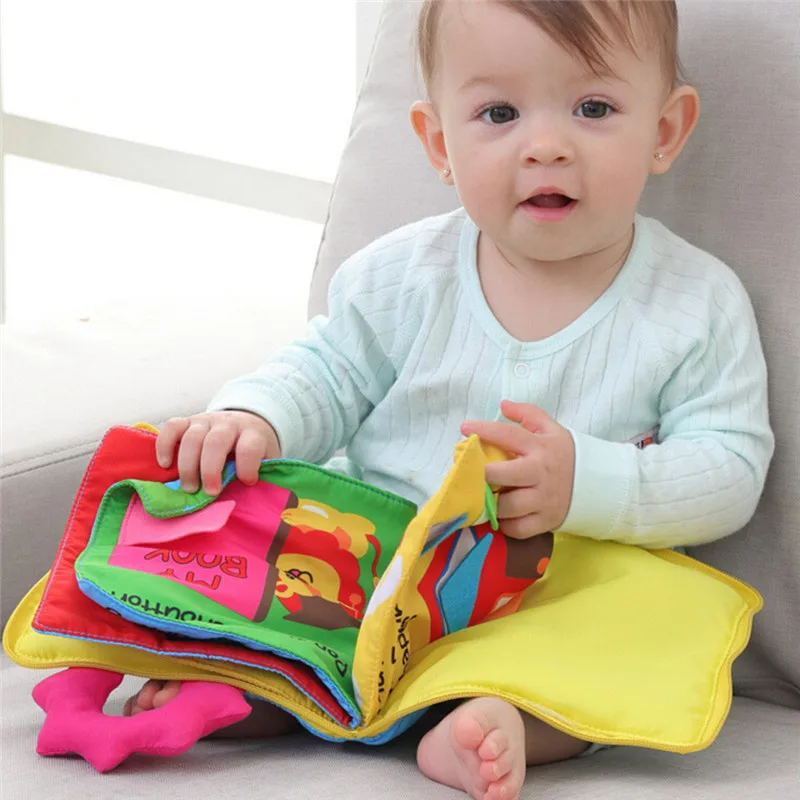 baby book Soft Cloth Baby Intelligence Development Learn Picture Cognize Book quiet book #4j05 (3)