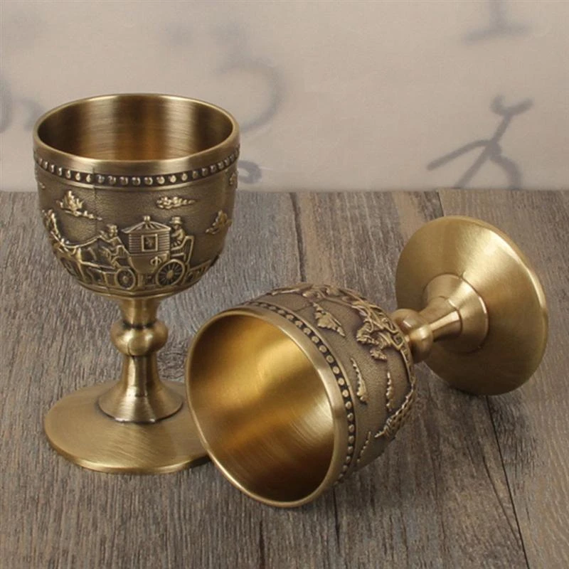 Classical Metal Wine Cup Handmade Small Goblet Household Copper Wine Glass Carving Pattern
Classical Metal Wine Cup Handmade Small Goblet Household Copper Wine Glass Carving Pattern