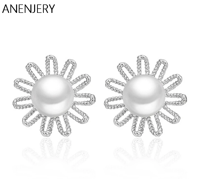 Exquisite Fashion Jewelry Silver Plated Sweet Flowers Small Daisy Imitation Pearl Stud Earrings brincos For Women S-E105
Exquisite Fashion Jewelry Silver Plated Sweet Flowers Small Daisy Imitation Pearl Stud Earrings brincos For Women S-E105