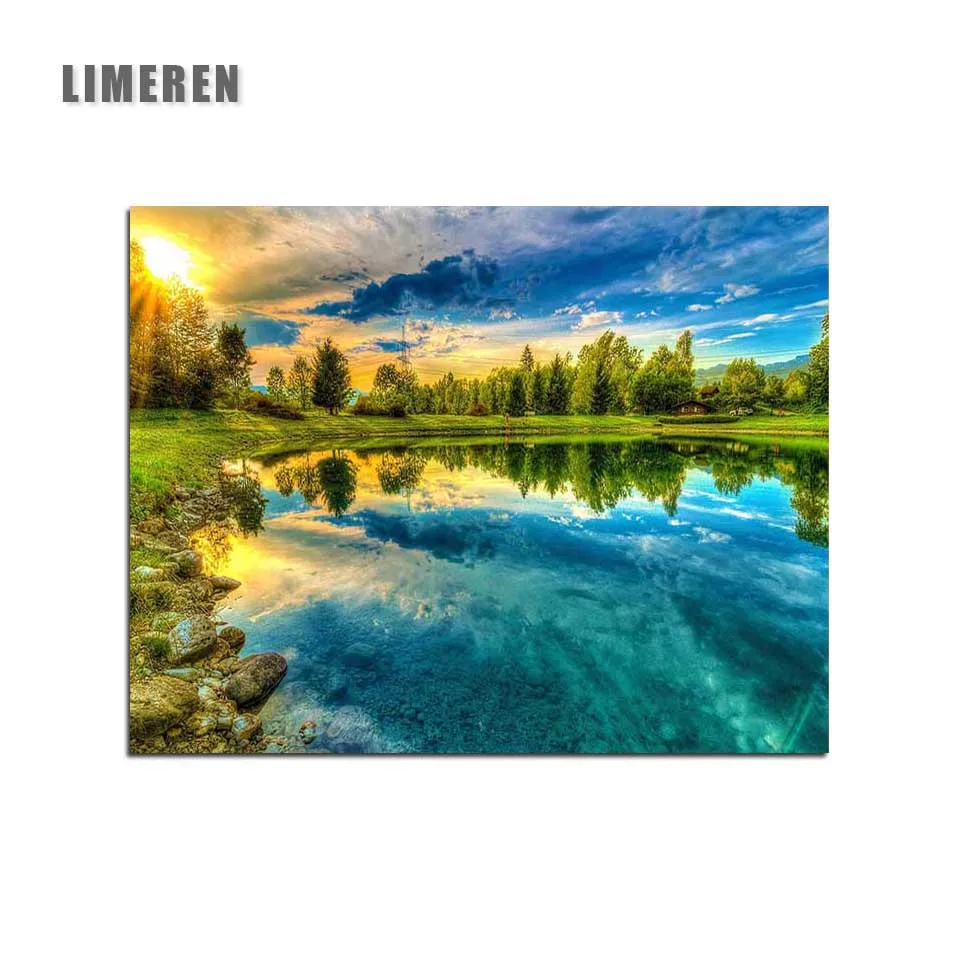 Spring Natural Scene Painting By Numbers Lake Sky Trees Landscape Home Decor Coloring By Numbers
Spring Natural Scene Painting By Numbers Lake Sky Trees Landscape Home Decor Coloring By Numbers