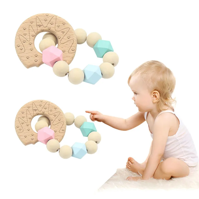 Baby Wood Beads Wood Ring Baby Teether Bracelet Animal Shaped Jewelry Teething For Baby Rattle Stroller Accessories
Baby Wood Beads Wood Ring Baby Teether Bracelet Animal Shaped Jewelry Teething For Baby Rattle Stroller Accessories