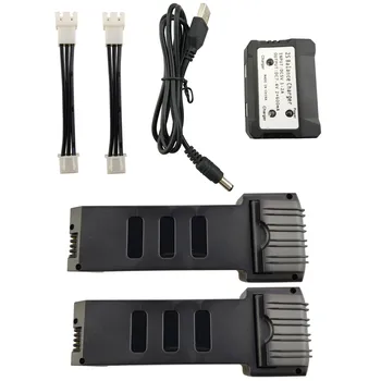 2PCS 7.4V 1200mah lithium battery with 2 in 1 balance charger for E511 E511S four-axis aircraft spare parts
2PCS 7.4V 1200mah lithium battery with 2 in 1 balance charger for E511 E511S four-axis aircraft spare parts