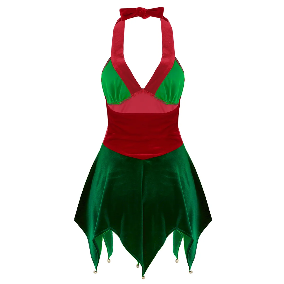 Cosplay&ware Tiaobug Women Soft Velvet Halter Christmas Elf Costume Fancy Dress Arm Cuffs Set Female Cosplay Party Up 19 Cosplay&ware Tiaobug Women Soft Velvet Halter Christmas Elf Costume Fancy Dress Arm Cuffs Set Female Cosplay Party Up -Cosplayware Store