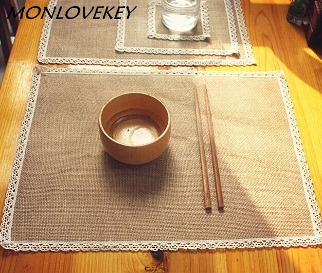 30cm*40.5cm 1pcs Fashion jute placemat coasters pads bowl pad dining table mat coaster rustic wedding decor decoracion vintage
30cm*40.5cm 1pcs Fashion jute placemat coasters pads bowl pad dining table mat coaster rustic wedding decor decoracion vintage