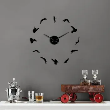 3D DIY Giant Wall Clock Home Decor Acrylic Mirror Vinyl Art Divers Diving Silhouette Clocks Sticker Decals High Dive Sports Gift
3D DIY Giant Wall Clock Home Decor Acrylic Mirror Vinyl Art Divers Diving Silhouette Clocks Sticker Decals High Dive Sports Gift