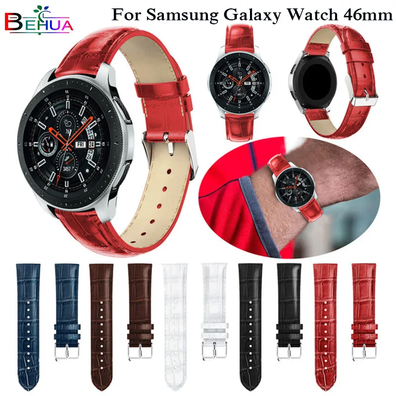 Сменный кожаный ремешок для часов Samsung Galaxy Watch 46 мм SM-R800 s3 | Наручные часы