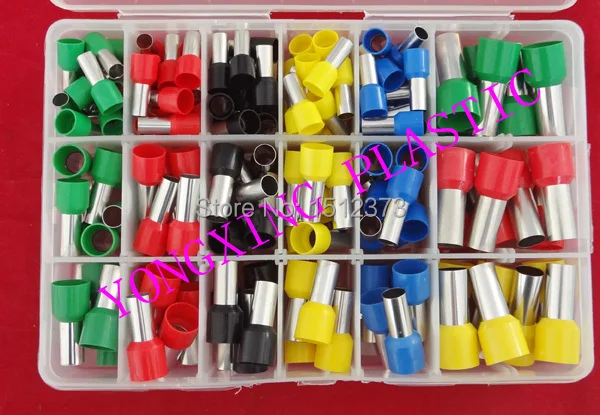 156PCS/ cord end terminal wire ferrules 5-1AWG cable ends cord terminal five color four size mixed
156PCS/ cord end terminal wire ferrules 5-1AWG cable ends cord terminal five color four size mixed