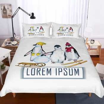 Cute Penguin and Cartoon Animals Background White Bedding Sets Soft Bedclothes Duvet Cover Pillowcases 2/3Pcs Kids Bed Cover
Cute Penguin and Cartoon Animals Background White Bedding Sets Soft Bedclothes Duvet Cover Pillowcases 2/3Pcs Kids Bed Cover