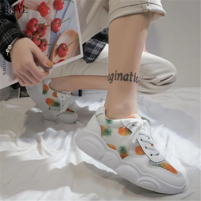 BJYL Women Sneakers 2019 Spring Women Casual Shoes Thick Sole Ladies Platform Shoes Increasing Shoes Pineapple shoes B28
BJYL Women Sneakers 2019 Spring Women Casual Shoes Thick Sole Ladies Platform Shoes Increasing Shoes Pineapple shoes B28