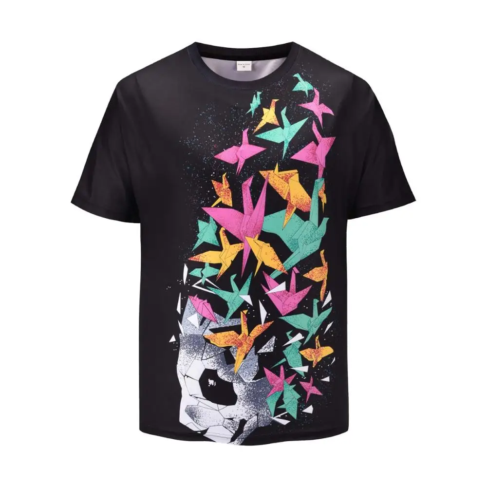 New hot summer colorful thousand paper crane print men's short-sleeved T-shirt 3D T-shirt breathable season hip-hop brand tops
New hot summer colorful thousand paper crane print men's short-sleeved T-shirt 3D T-shirt breathable season hip-hop brand tops