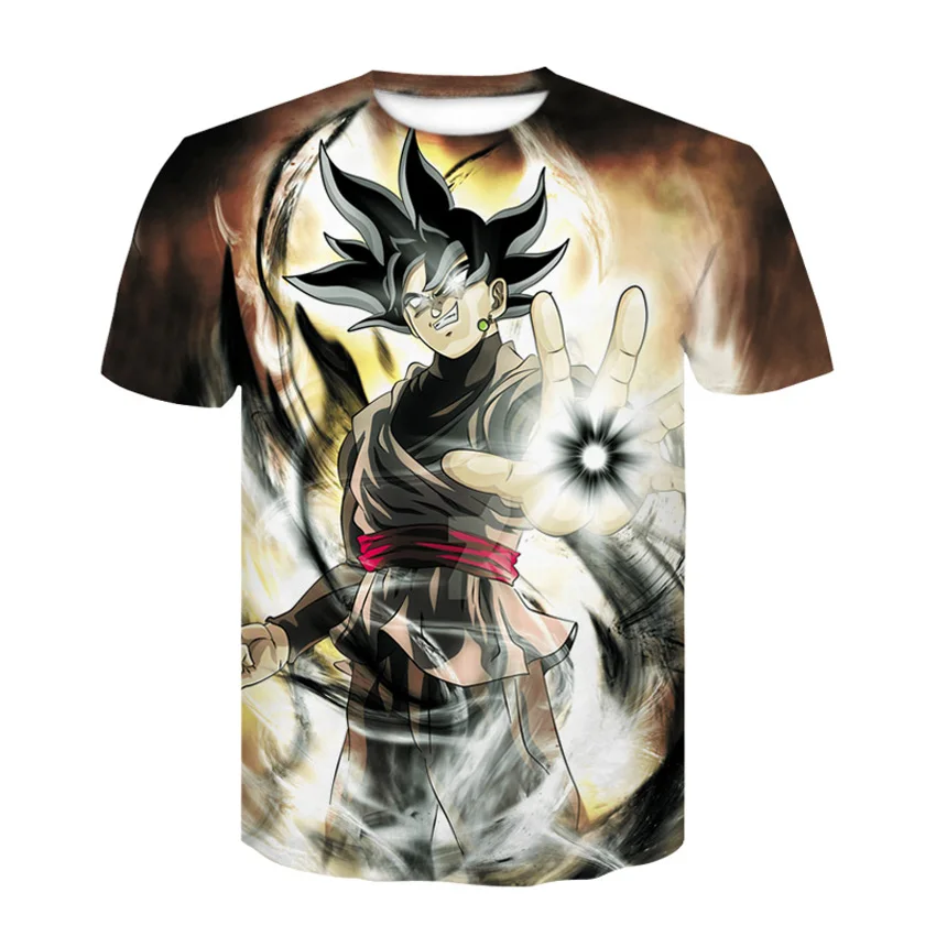 Summer fun Super Saiyan seven dragon ball 3D short sleeved T-shirt drees figure print
Summer fun Super Saiyan seven dragon ball 3D short sleeved T-shirt drees figure print