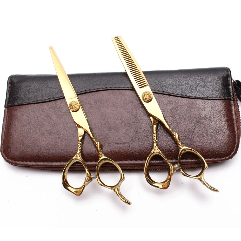 1Pair 9001# 5.5" JP 440C Customized Logo Professional Hairdressing Scissors Cutting Shears Thinning Scissors Salon Hair Scissors
1Pair 9001# 5.5" JP 440C Customized Logo Professional Hairdressing Scissors Cutting Shears Thinning Scissors Salon Hair Scissors