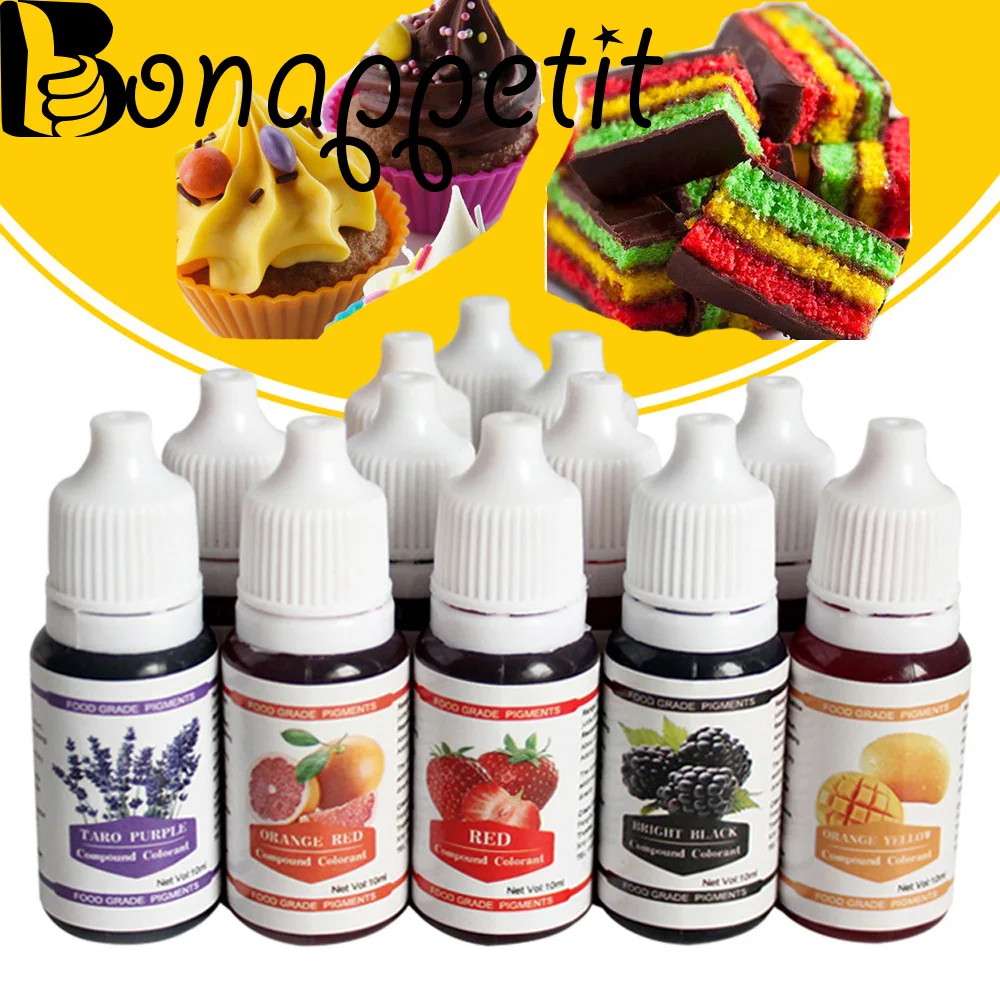 2019 New 10ML Edible Pigment Macaron Cream Food Coloring Ingredients Cake Fondant Baking Cake Color Baking & Pastry Tools
2019 New 10ML Edible Pigment Macaron Cream Food Coloring Ingredients Cake Fondant Baking Cake Color Baking & Pastry Tools