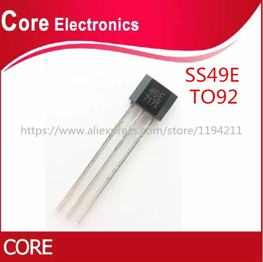 100 шт. 49E элемент Холла OH49E SS49E Датчик эффекта Холла|hall effect sensor|sensor hallsensor sensor |