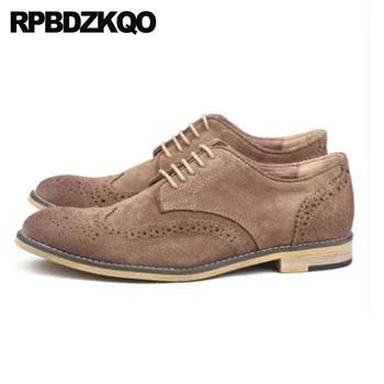 Italian Brown Dress Brand Brogue Men Oxfords Shoes Handmade Genuine Leather Casual Spring Suede Deluxe Formal Business Luxury
Italian Brown Dress Brand Brogue Men Oxfords Shoes Handmade Genuine Leather Casual Spring Suede Deluxe Formal Business Luxury