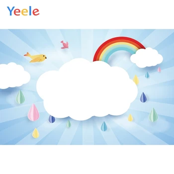Yeele Cartoon Cloud Rainbow Rain Bird Baby Birthday Party Photo Backgrounds Custom Photocall Photography Backdrops Photo Studio
Yeele Cartoon Cloud Rainbow Rain Bird Baby Birthday Party Photo Backgrounds Custom Photocall Photography Backdrops Photo Studio
