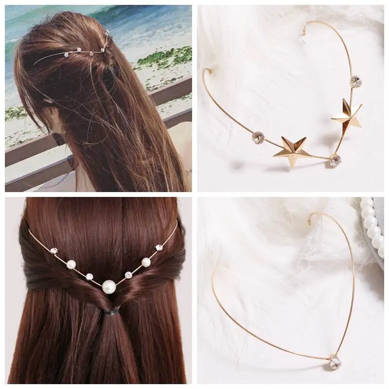 Fashion Hairbands For Women Crystal Alloy Hairband Back Holder Headwear Girl Pearl Hair Band Hair Accessories
Fashion Hairbands For Women Crystal Alloy Hairband Back Holder Headwear Girl Pearl Hair Band Hair Accessories
