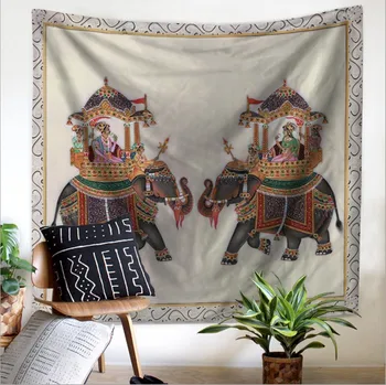 Home Decor Polyester Fabric Totem Elephant Tapestry Wall Hanging Throw Bohemian Door Curtain home decoration accessories
Home Decor Polyester Fabric Totem Elephant Tapestry Wall Hanging Throw Bohemian Door Curtain home decoration accessories