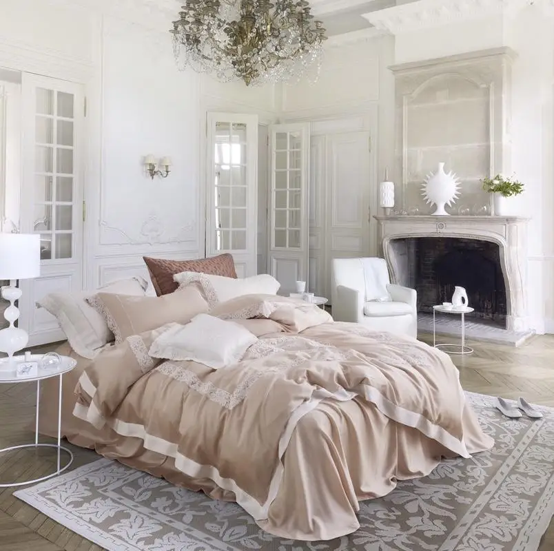 2018 New 80S Luxury Tencel Elegance Princess Bedding Set Lace Duvet cover set Bed Sheet Pillowcases Queen King Size 4/5Pcs
2018 New 80S Luxury Tencel Elegance Princess Bedding Set Lace Duvet cover set Bed Sheet Pillowcases Queen King Size 4/5Pcs