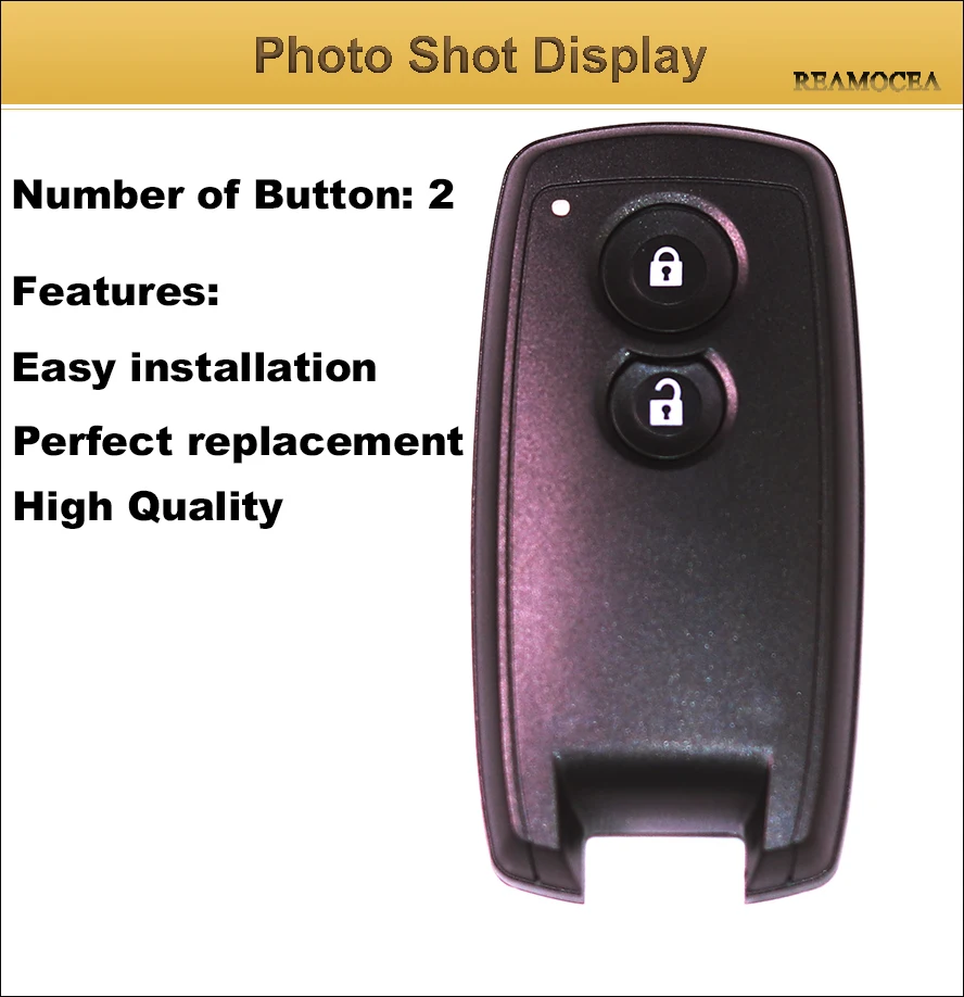 Reamocea 2 Button ABS Remote Key Case Shell Cover Fob For Suzuki SX4 2006 - 2010 For Swift XL-7 For Suzuki Grand Vitara 2012 (7)