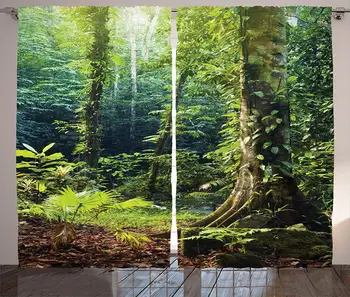 Classroom Decorations Rain Forest Curtains Morning Sunbeams Through Wild Ivy on Trees Tranquility in Nature Living Room Bedroom
Classroom Decorations Rain Forest Curtains Morning Sunbeams Through Wild Ivy on Trees Tranquility in Nature Living Room Bedroom