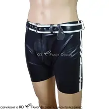 Sexy Military Latex Boxer Shorts With Front Zip And Belts Stripe At Side Rubber Boyshorts Underpants Underwear Pants DK-0093
Sexy Military Latex Boxer Shorts With Front Zip And Belts Stripe At Side Rubber Boyshorts Underpants Underwear Pants DK-0093