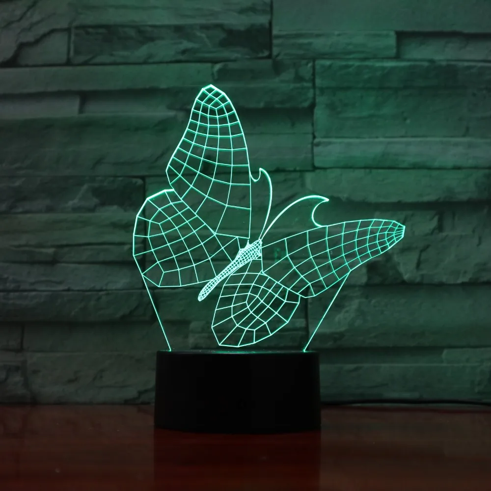 Butterfly 3D Acrylic Night Light USB Sleep Light Fixture 3AA Battery Power Table Lamp Bedroom Decor Kids Gift GX-1165
Butterfly 3D Acrylic Night Light USB Sleep Light Fixture 3AA Battery Power Table Lamp Bedroom Decor Kids Gift GX-1165