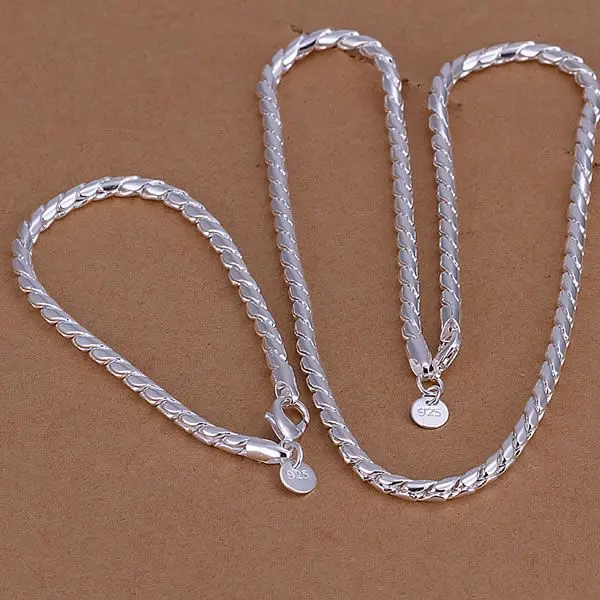 Factory price top quality 925 sterling silver jewelry sets 925 silver necklace bracelet free shipping SMTS068
Factory price top quality 925 sterling silver jewelry sets 925 silver necklace bracelet free shipping SMTS068