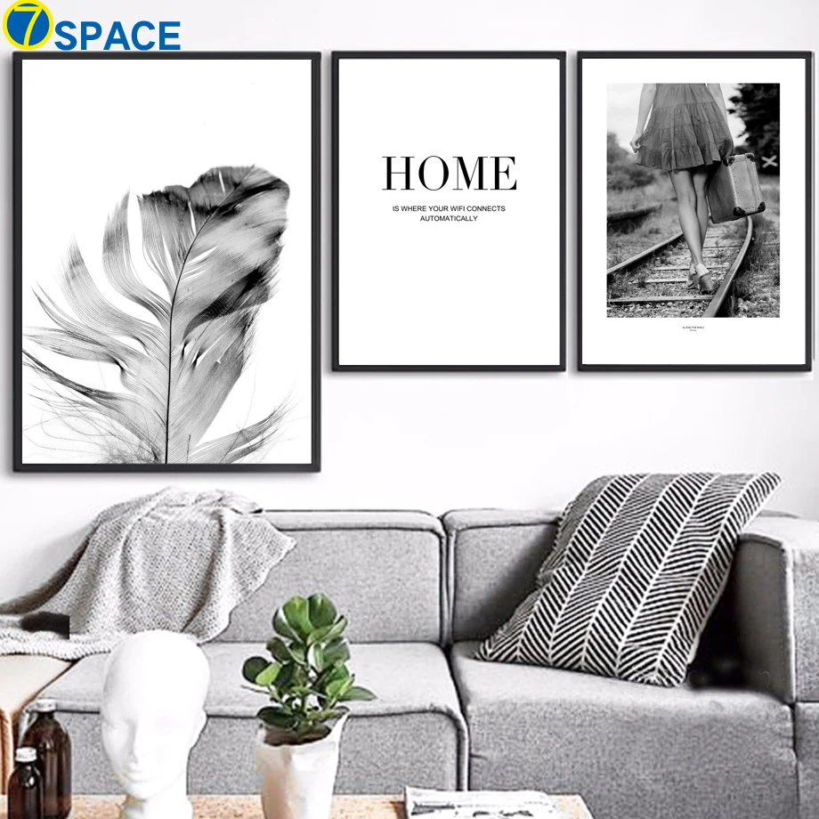 Feather Peony Flowers railway Landscape Wall Art Canvas Painting Nordic Posters And Prints Wall Pictures For Living Room Decor
Feather Peony Flowers railway Landscape Wall Art Canvas Painting Nordic Posters And Prints Wall Pictures For Living Room Decor