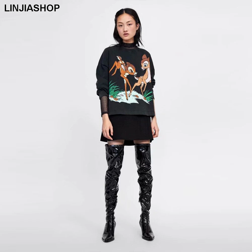 Casual deer black women tshirt cotton o neck regular sleeve loose tees summer tops designer style streetwear female vestidos
Casual deer black women tshirt cotton o neck regular sleeve loose tees summer tops designer style streetwear female vestidos