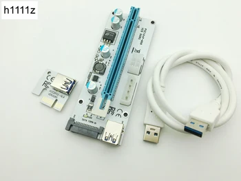 New VER008S 3 in 1 Molex 4Pin SATA 6PIN PCIE PCI-E PCI Express Riser Card 1x to 16x USB 3.0 Cable For Mining BTC Miner Mining
New VER008S 3 in 1 Molex 4Pin SATA 6PIN PCIE PCI-E PCI Express Riser Card 1x to 16x USB 3.0 Cable For Mining BTC Miner Mining