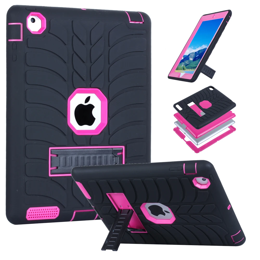 For iPad 2 3 4 Tablet Rubber Case 3 Layer Shock-Absorption Armor Defender Cover with Kickstand for iPad 2 2nd 3rd 4th Generation
For iPad 2 3 4 Tablet Rubber Case 3 Layer Shock-Absorption Armor Defender Cover with Kickstand for iPad 2 2nd 3rd 4th Generation