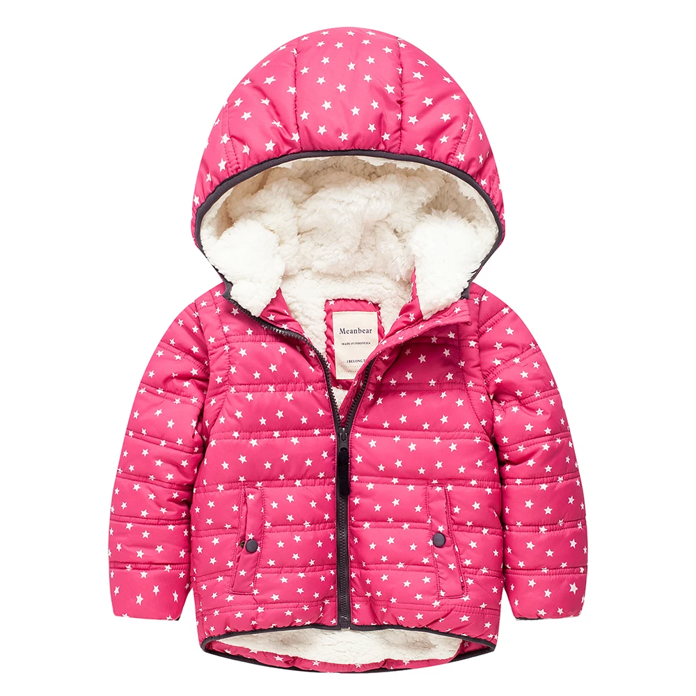 Meanbear Boys /& Girls Hooded Cotton Lined Jacket Childrens Outdoor Light Windbreaker Kids Rain Jacket Hedgehog Printed