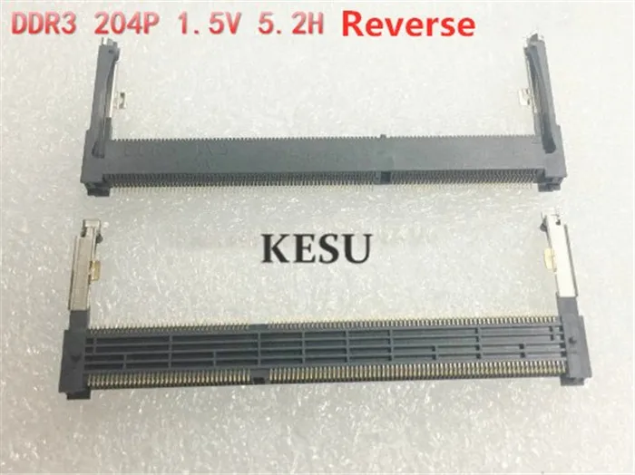Foxconn DDR3 204P 1.5V 5.2H Connectors Laptop Memory Slot Sockets 204PIN Reverse
Foxconn DDR3 204P 1.5V 5.2H Connectors Laptop Memory Slot Sockets 204PIN Reverse