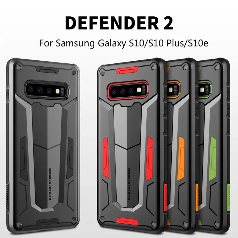 NILLKIN Defender Case For Samsung Galaxy S10/S10 Plus/S10e Heavy Duty Protection Anti-knock Back Cover S10+/S10 Lite Phone Cases
NILLKIN Defender Case For Samsung Galaxy S10/S10 Plus/S10e Heavy Duty Protection Anti-knock Back Cover S10+/S10 Lite Phone Cases