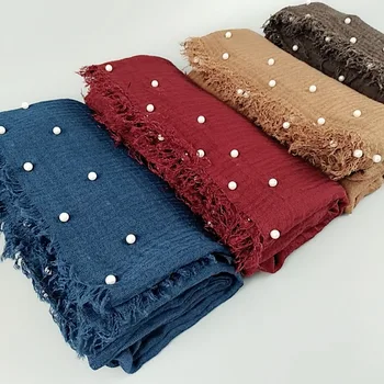 S3 Bubble cotton white pearl plain wrinkle scarf shawl wrap muslim hijab headband drape popular scarves
S3 Bubble cotton white pearl plain wrinkle scarf shawl wrap muslim hijab headband drape popular scarves