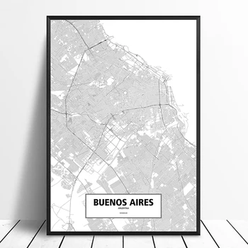 Buenos Aires, Argentina Black White Custom World City Map Poster Canvas Print Nordic Style Wall Art Home Decor Wall Decor
Buenos Aires, Argentina Black White Custom World City Map Poster Canvas Print Nordic Style Wall Art Home Decor Wall Decor