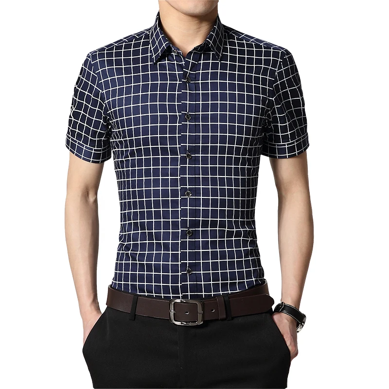 100% Cotton PLaid shirt Men 2019 New Fashion Mens Summer Short Sleeved Chercked Shirt camisa masculina chemise homme M-5XL
100% Cotton PLaid shirt Men 2019 New Fashion Mens Summer Short Sleeved Chercked Shirt camisa masculina chemise homme M-5XL