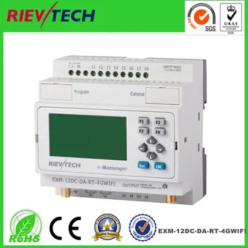 GSM/SMS/GPRS PLC,ideal solution for remote control& monitoring &alarming applications ,intelligent PLC,EXM-12DC-DA-RT-4G-WIFI
GSM/SMS/GPRS PLC,ideal solution for remote control& monitoring &alarming applications ,intelligent PLC,EXM-12DC-DA-RT-4G-WIFI