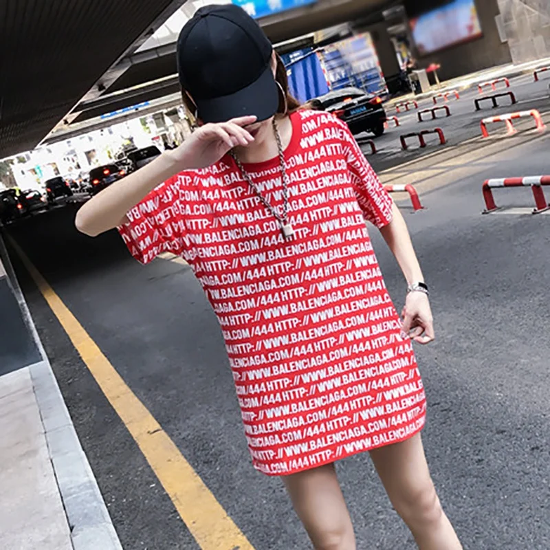 Summer Harajuku Loose Letter Print Oversize T Shirt Spring Fashion Cotton Short Sleeve Female T-shirts Casual Long Tops Tee
Summer Harajuku Loose Letter Print Oversize T Shirt Spring Fashion Cotton Short Sleeve Female T-shirts Casual Long Tops Tee